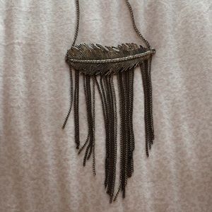 Chained Feather Necklace